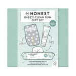 The Honest Company Babe's Clean Bum Gift Set: Basic Cleansing, Diaper Rash Cream, Unscented, 9 Pieces